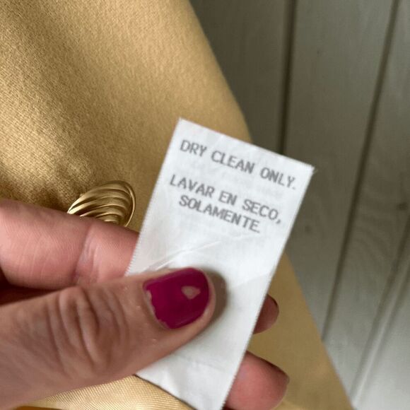 Vintage Savannah 100% Wool Blazer – Butter Yellow, M/L - Picture 2 of 7